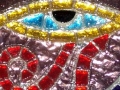 "Eye of Horus" mosaic drink coaster