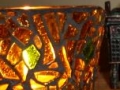 "Rising Sun" mosaic tea light candle holder